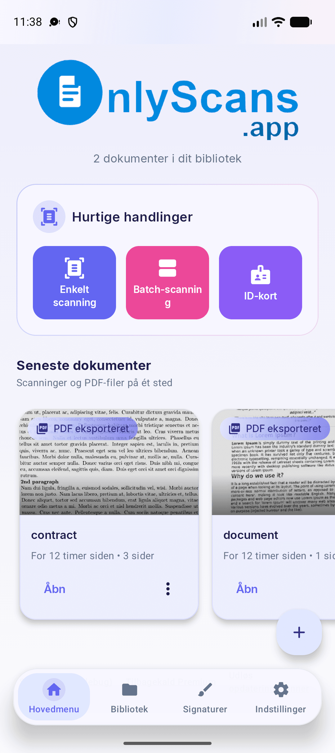 OnlyScans — PDF-scanner til Android