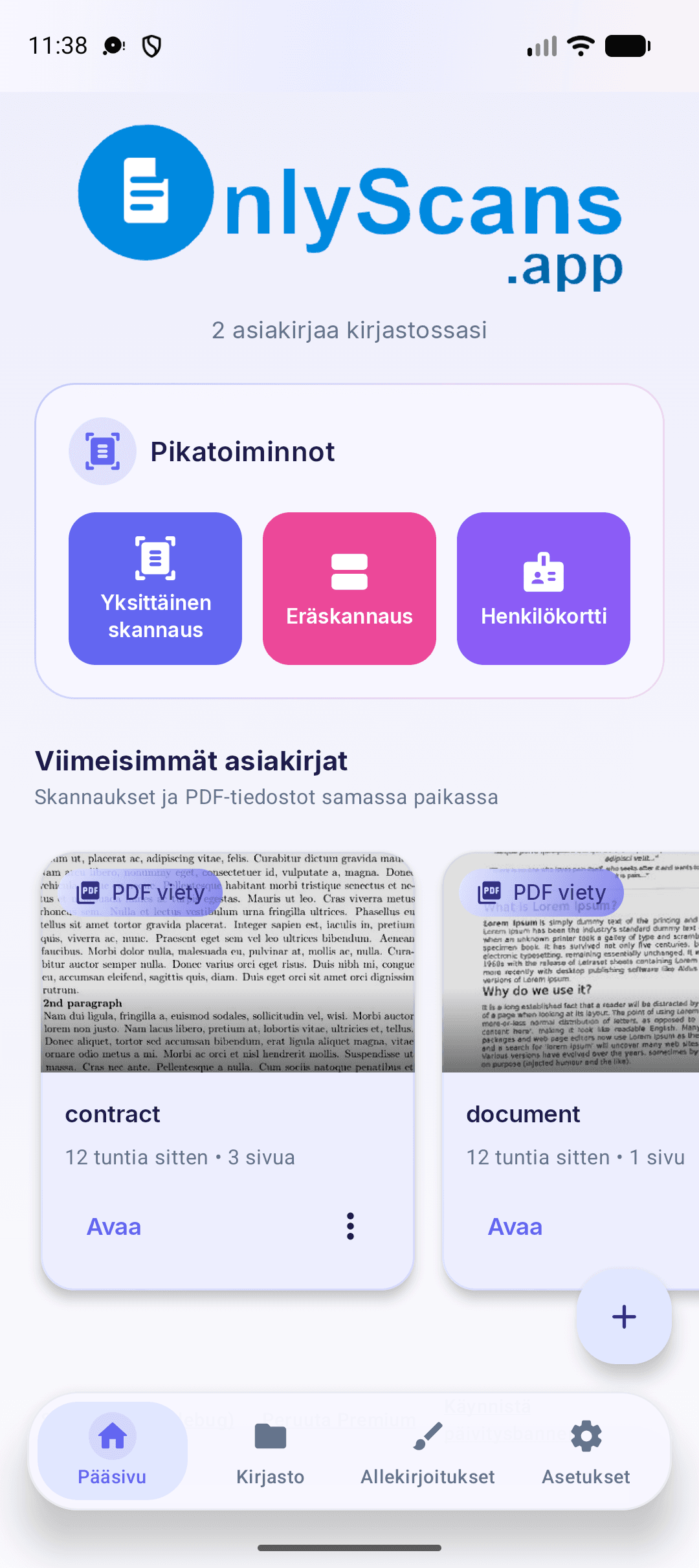 OnlyScans — PDF-skanneri Androidille