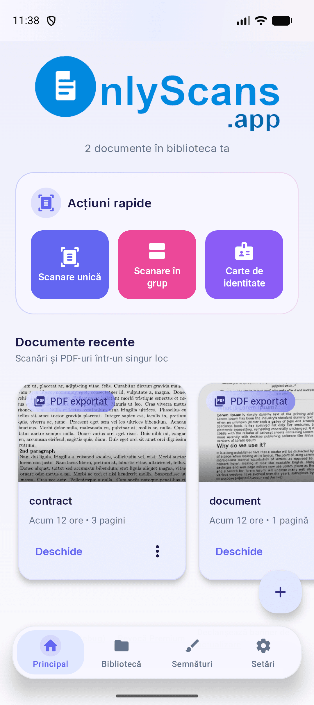 OnlyScans — Scaner PDF pentru Android