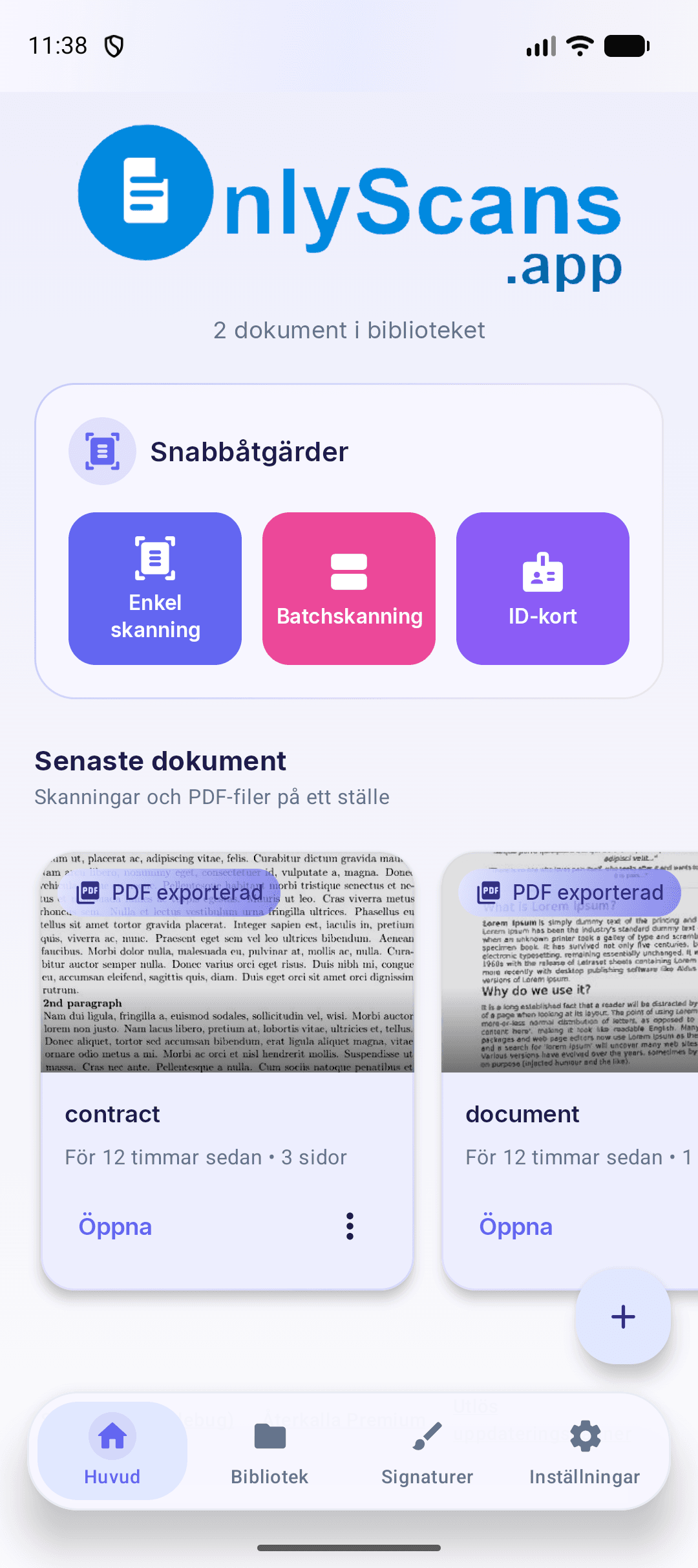 OnlyScans — PDF-skanner för Android